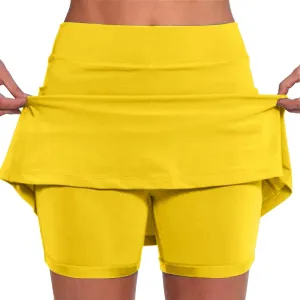 aihihe Skirts for Women Work Casual Long Skirts with Shorts for Women Trendy Summer Womens Shorts Casual Plus Size