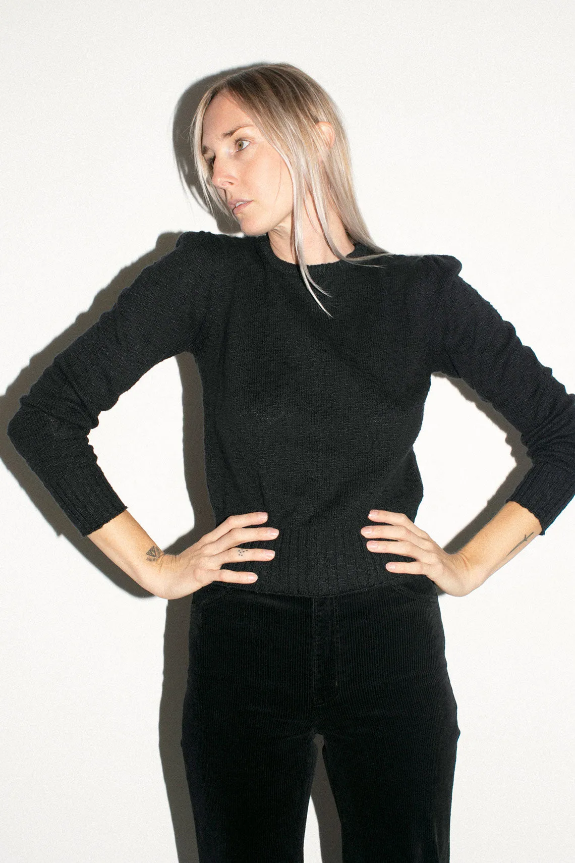Black Prairie Knit Top