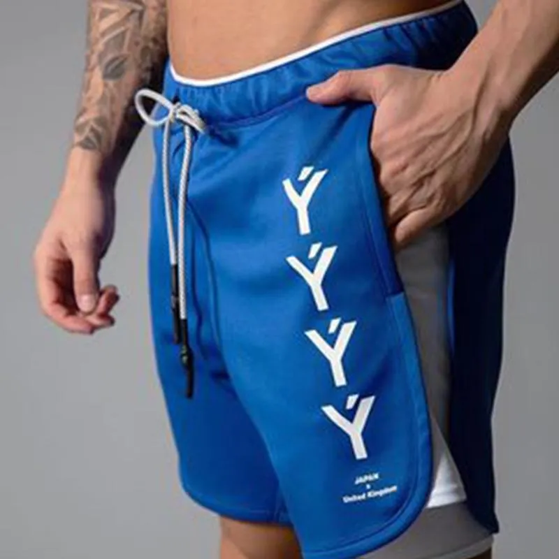 Breathable Five-Point Beach Double-layer Men's Shorts