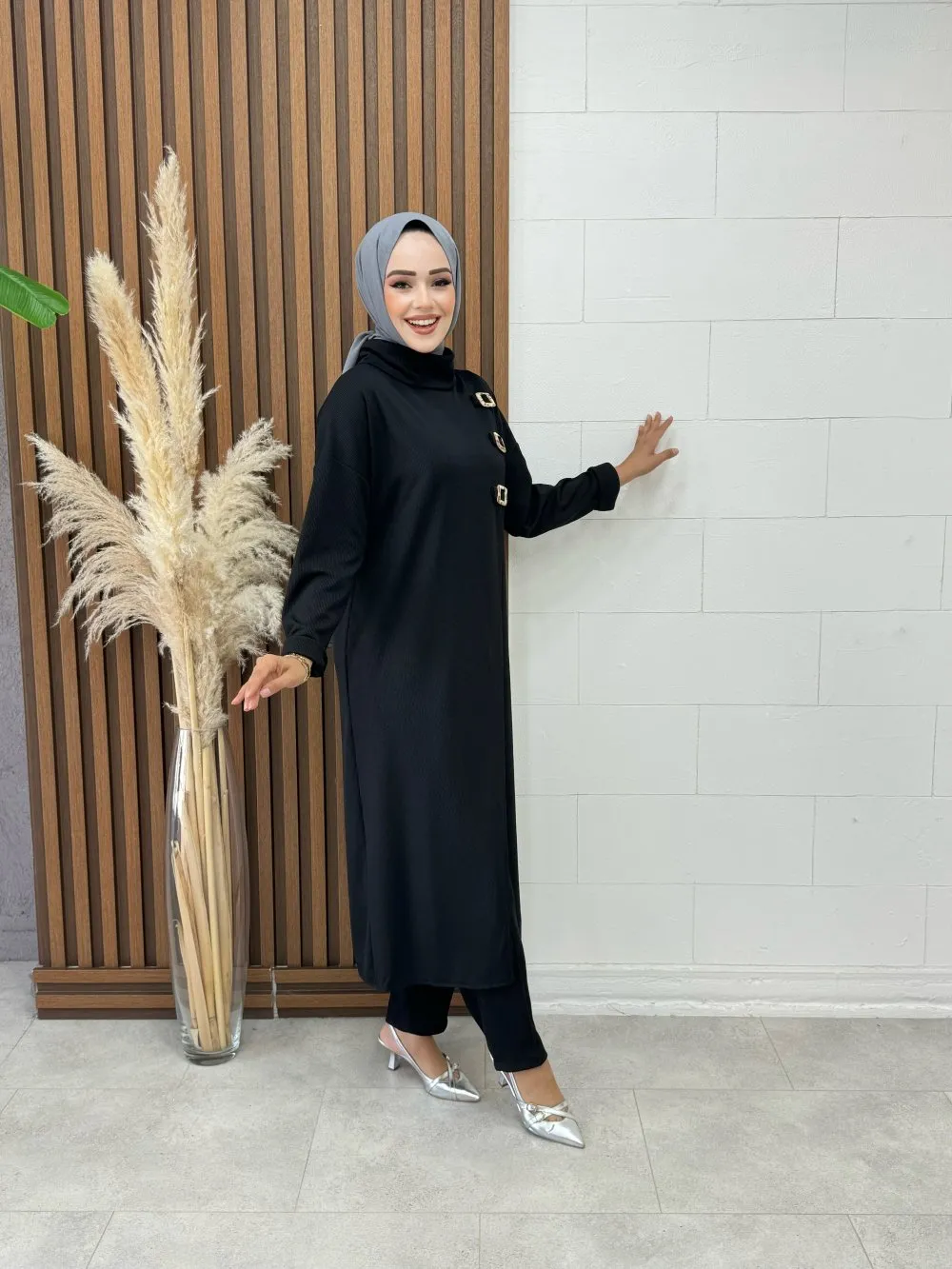 btk lady pantolonlu takim 7224