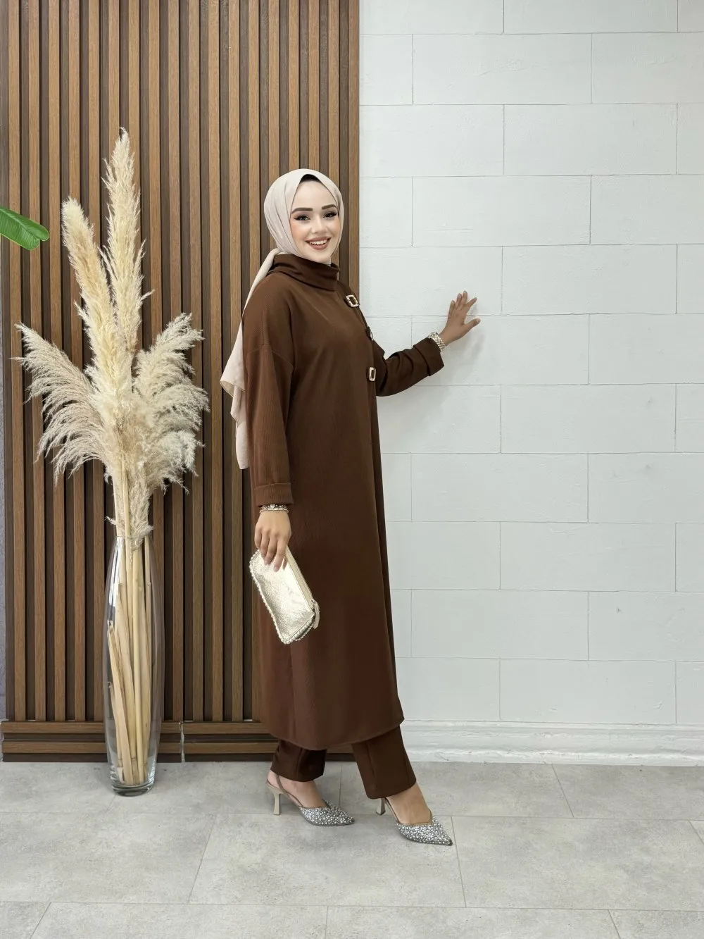 btk lady pantolonlu takim 7224