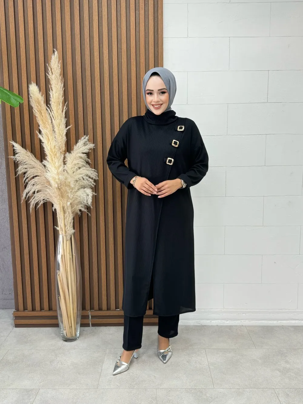btk lady pantolonlu takim 7224