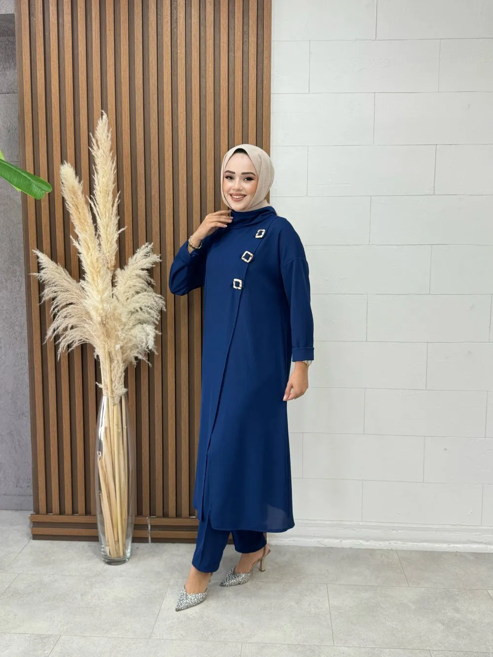 btk lady pantolonlu takim 7224
