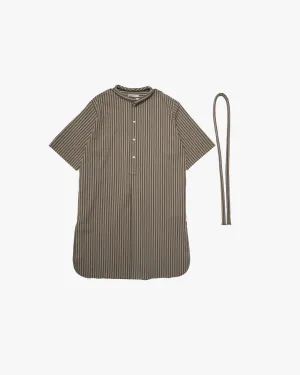 CAFTAN WITH PADDED COLLAR