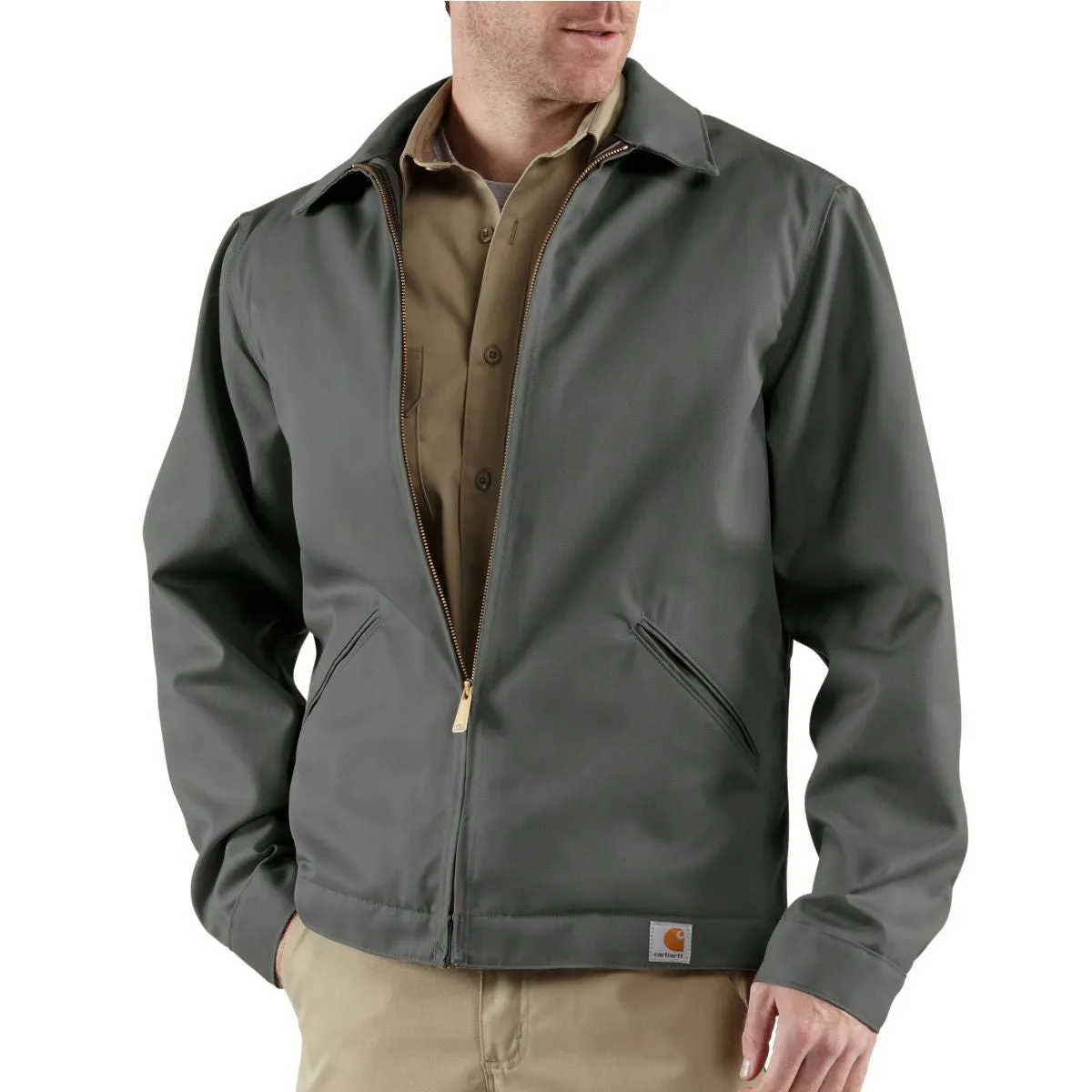 Carhartt Men's Dark Grey Twill Work Jacket