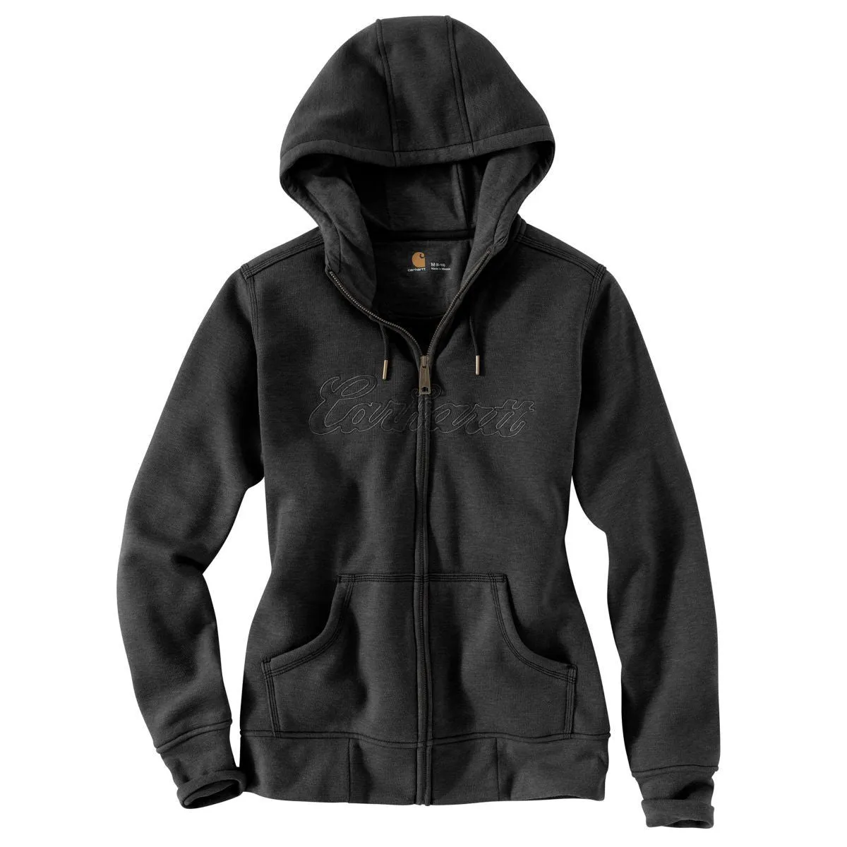 Carhartt Women's Black Heather Clarksburg Zip Front Sweatshirt