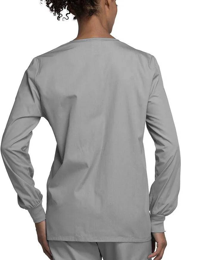 Cherokee Workwear 27.5 Inch Women's Snap Front Warm-Up Scrub Jacket