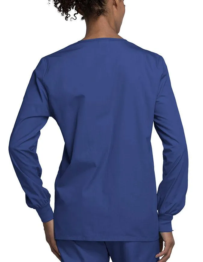 Cherokee Workwear 27.5 Inch Women's Snap Front Warm-Up Scrub Jacket