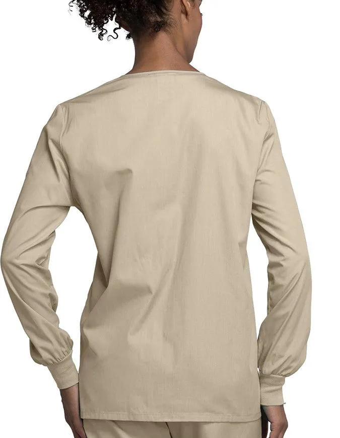 Cherokee Workwear 27.5 Inch Women's Snap Front Warm-Up Scrub Jacket
