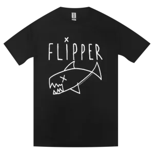Classic Long Fish Logo Black T-Shirt