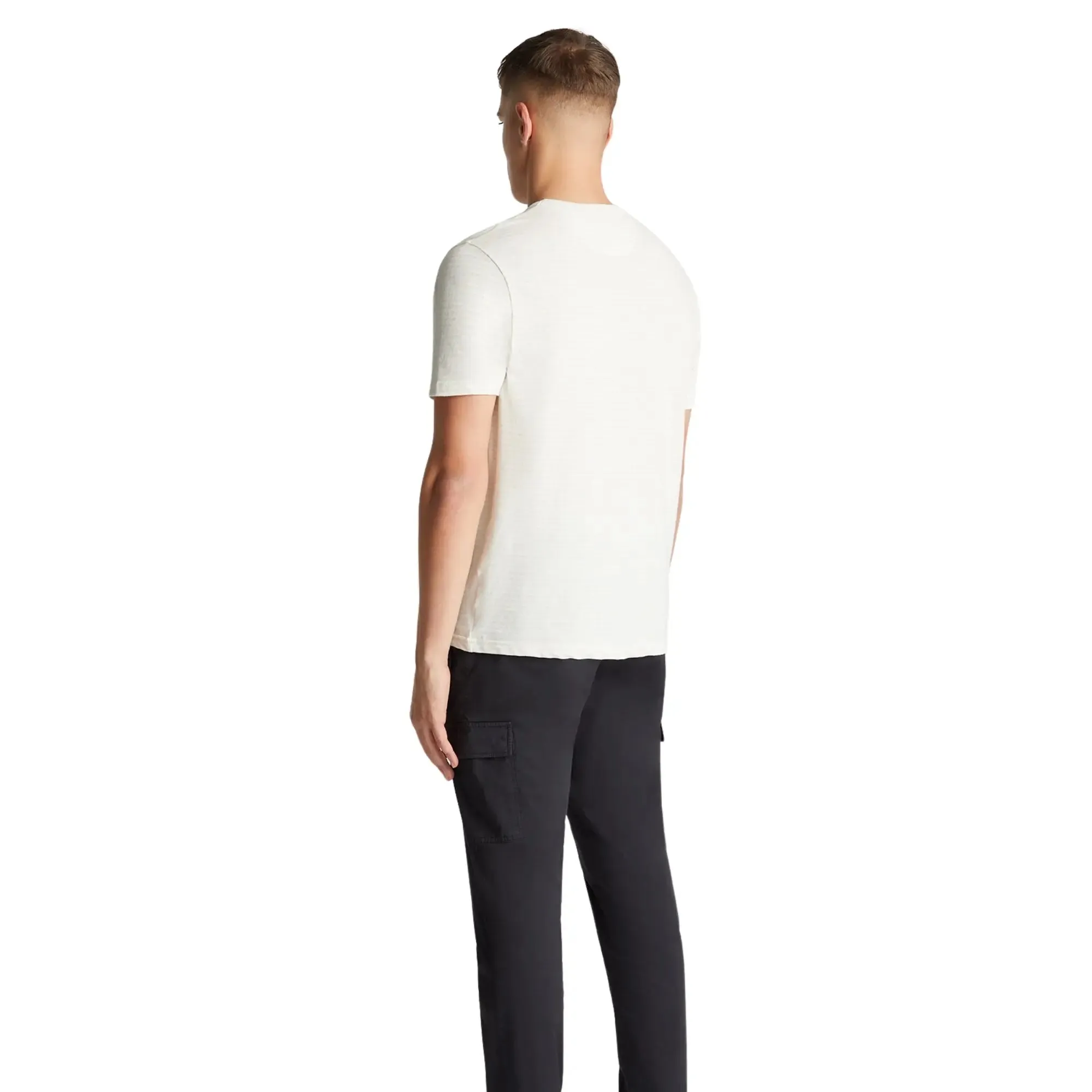 Crew Neck Stripe T-Shirt - Cream