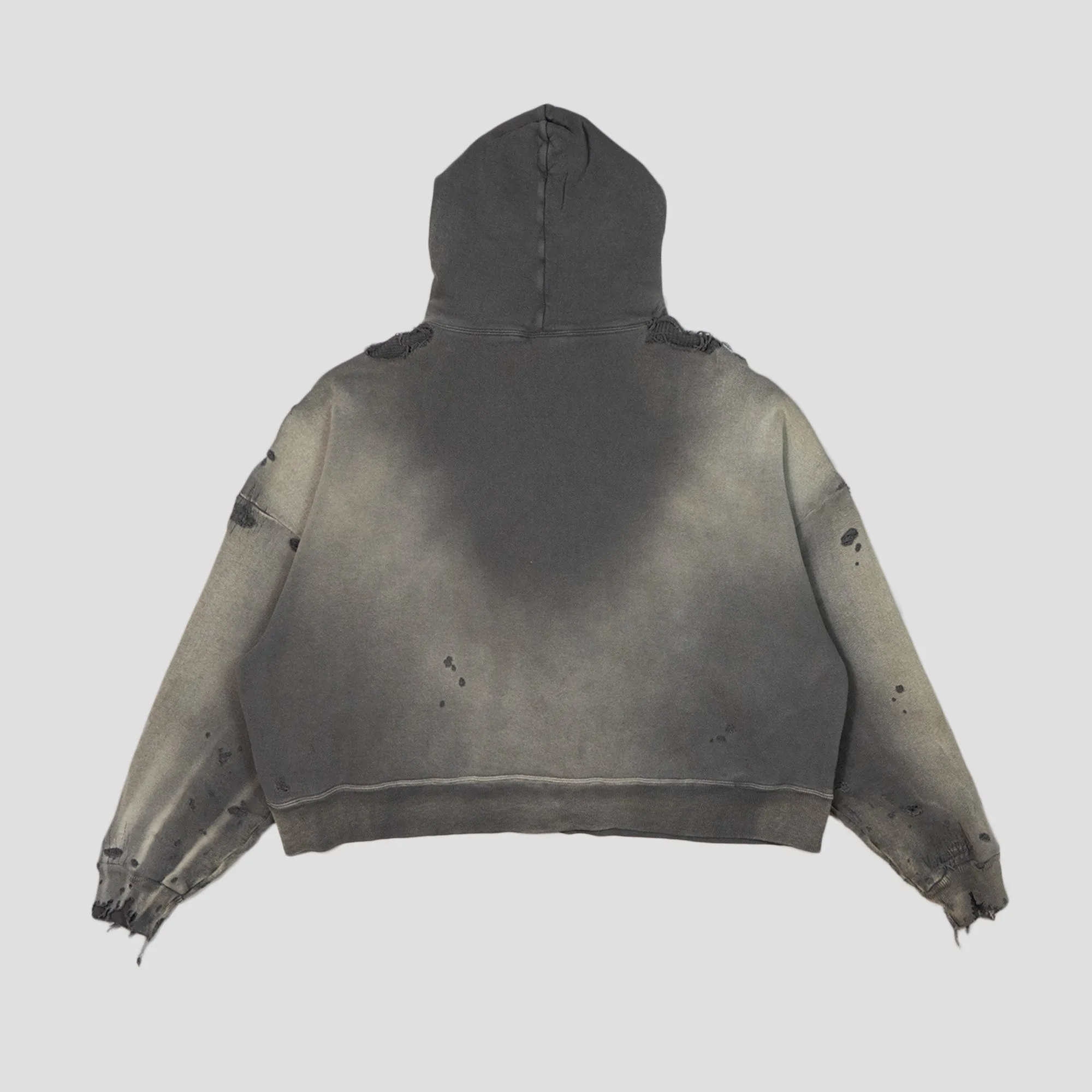 DOUBLE-FACED ZIP-UP HOODIE