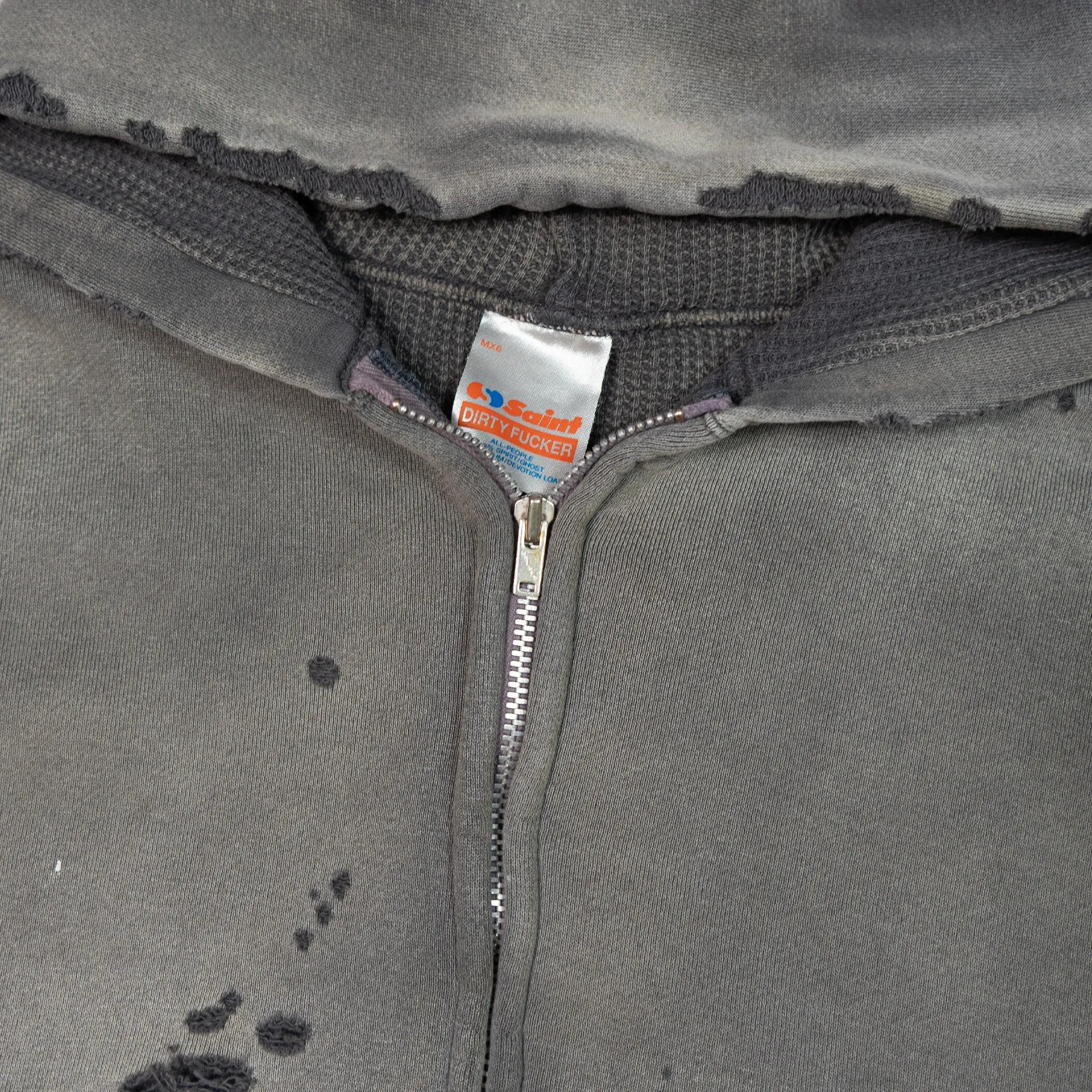 DOUBLE-FACED ZIP-UP HOODIE