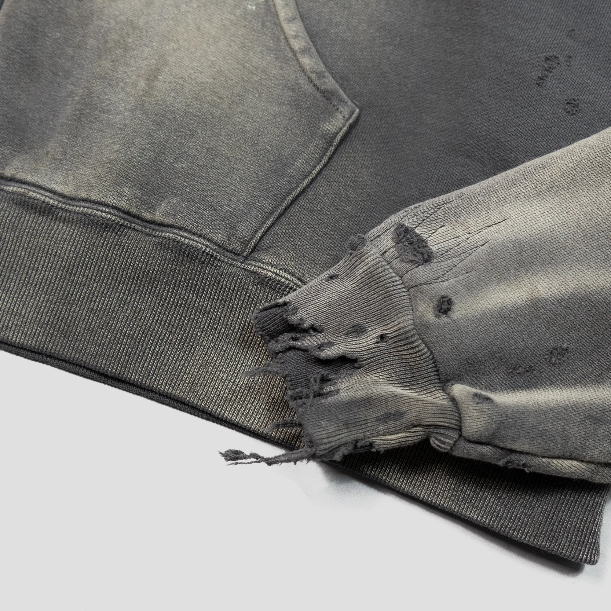 DOUBLE-FACED ZIP-UP HOODIE