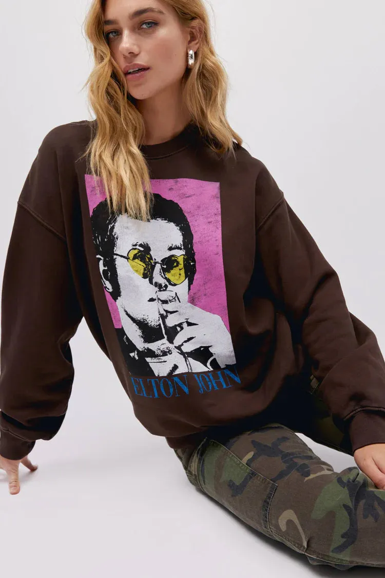ELTON JOHN HEART GLASSES BF CREW