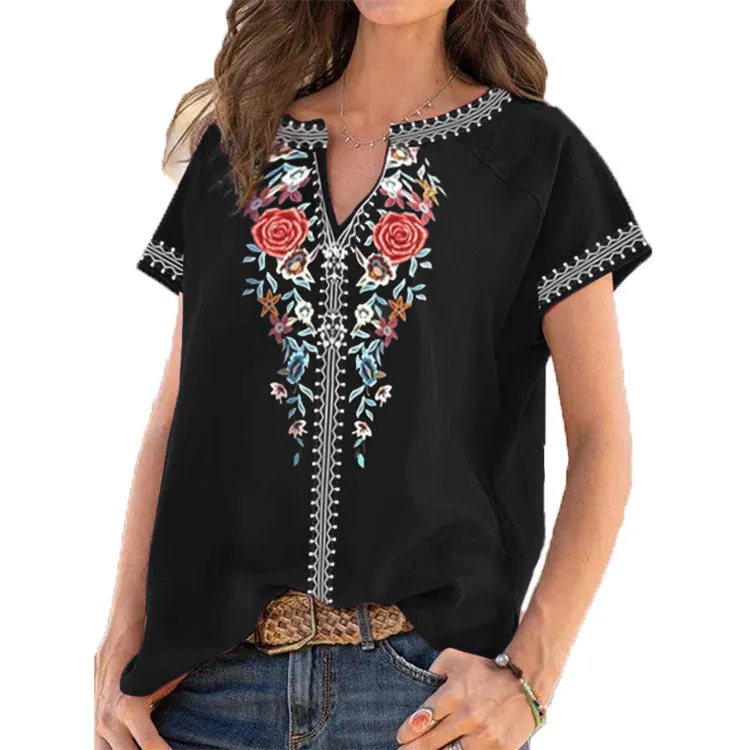 Fashion Ethnic Print Shirt
