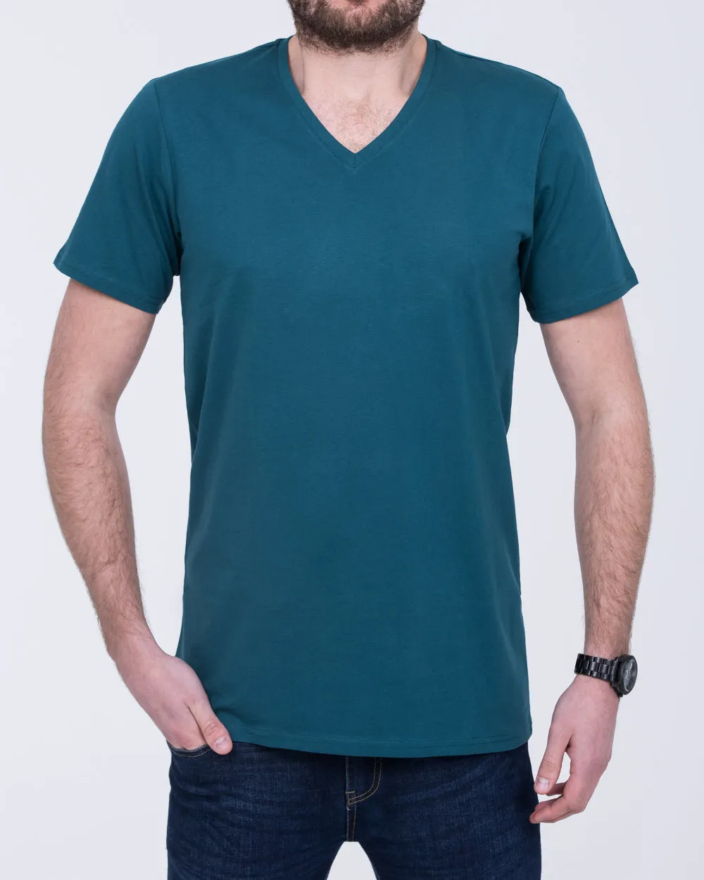 Girav New York Extra Tall V-Neck (deep green)