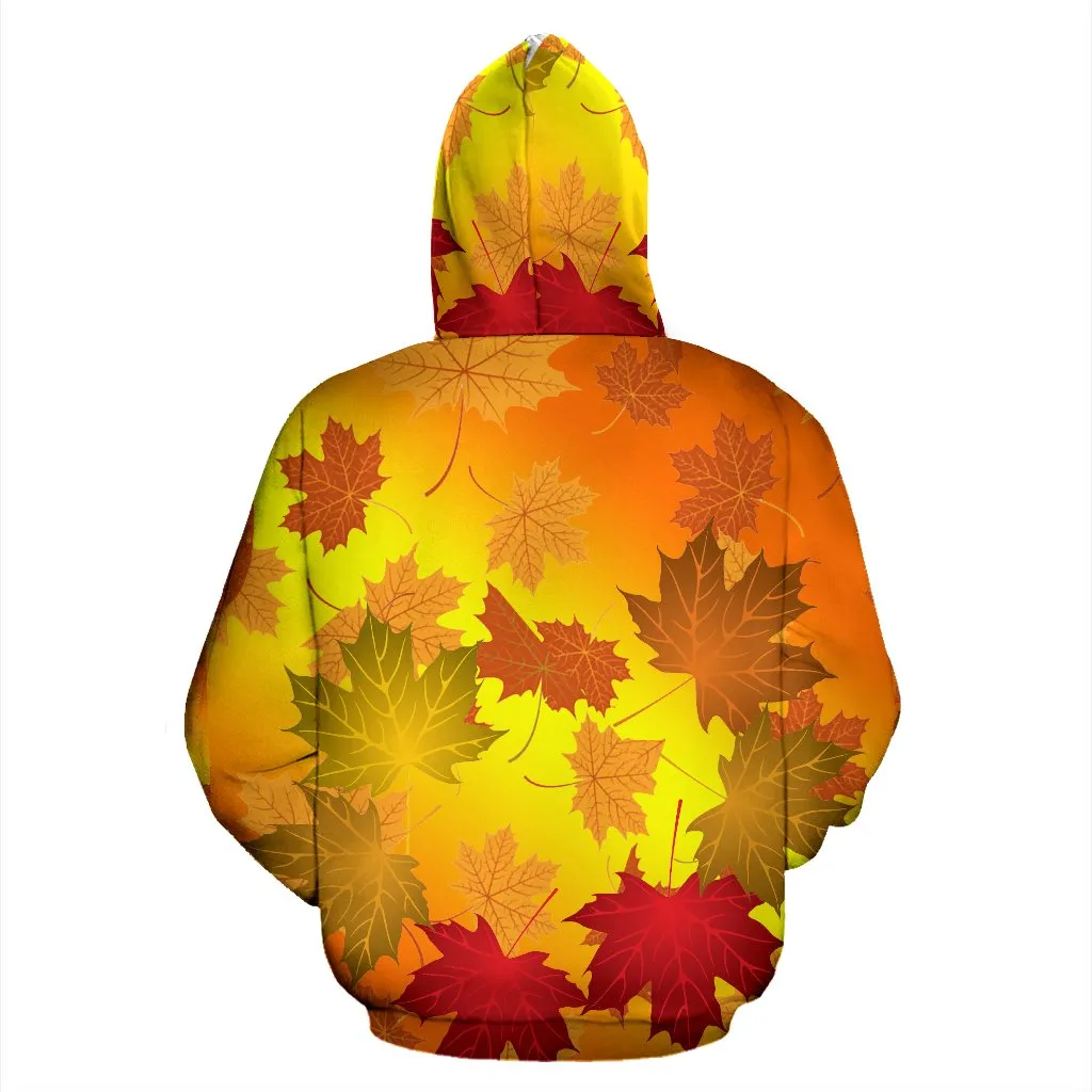 Halloween Hoodie - Pumpkin Maple Leaf - BN04