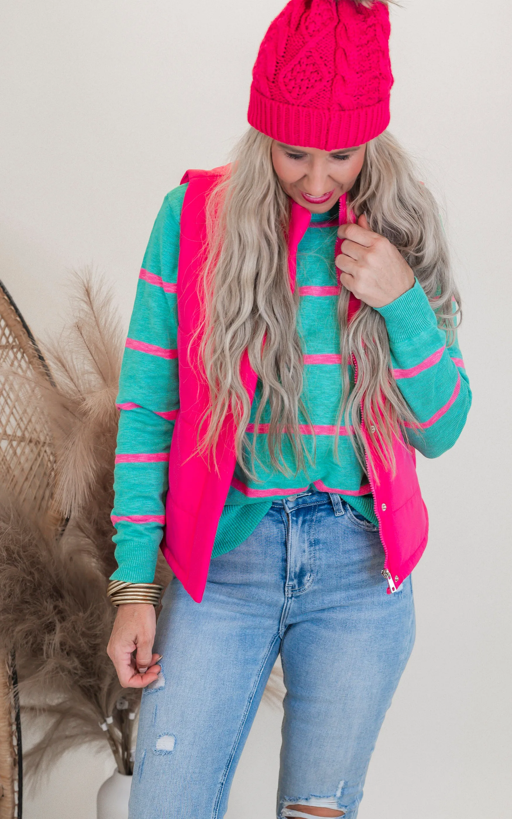 High Low Puffer Vest | Zenana - Final Sale**