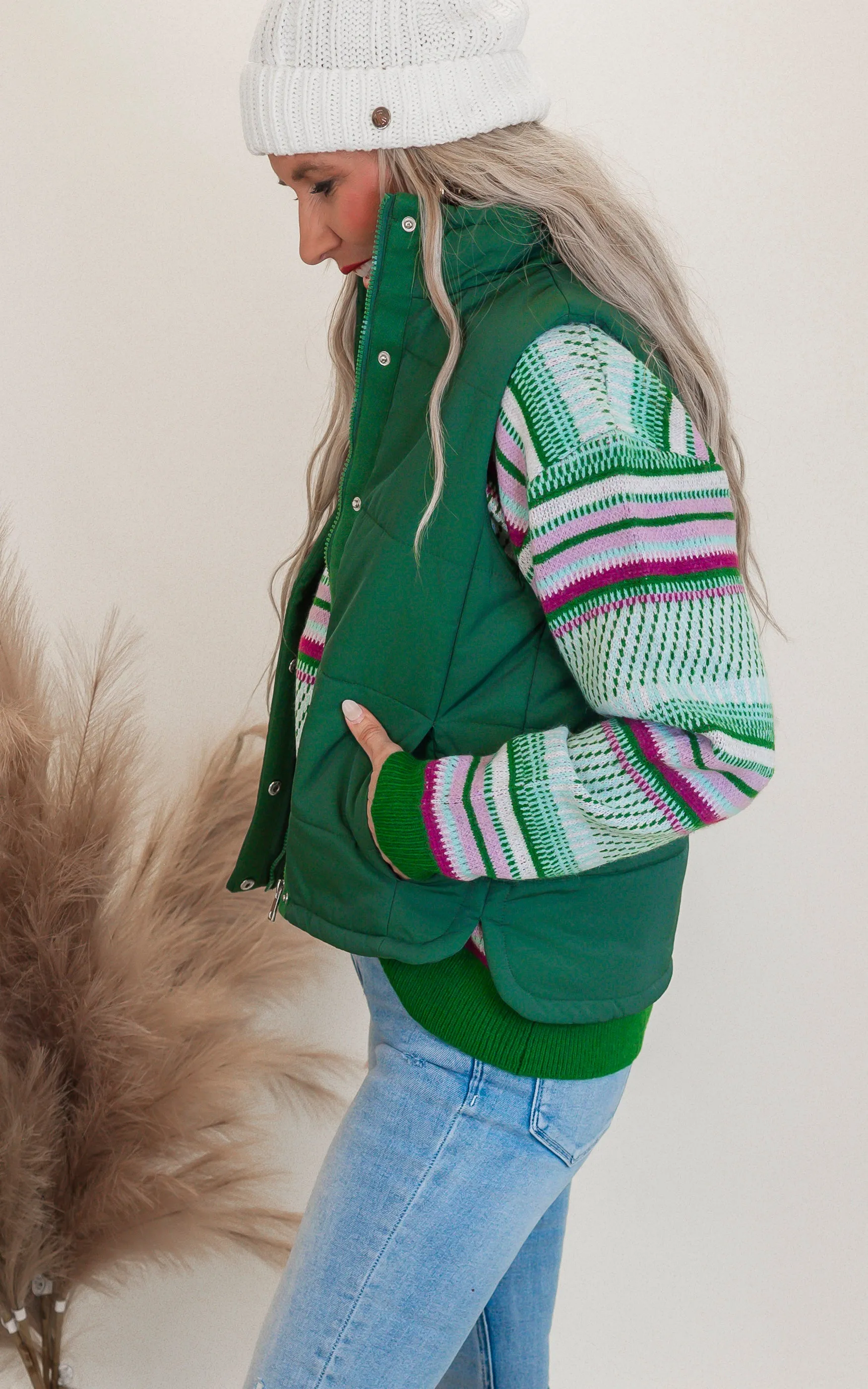 High Low Puffer Vest | Zenana - Final Sale**
