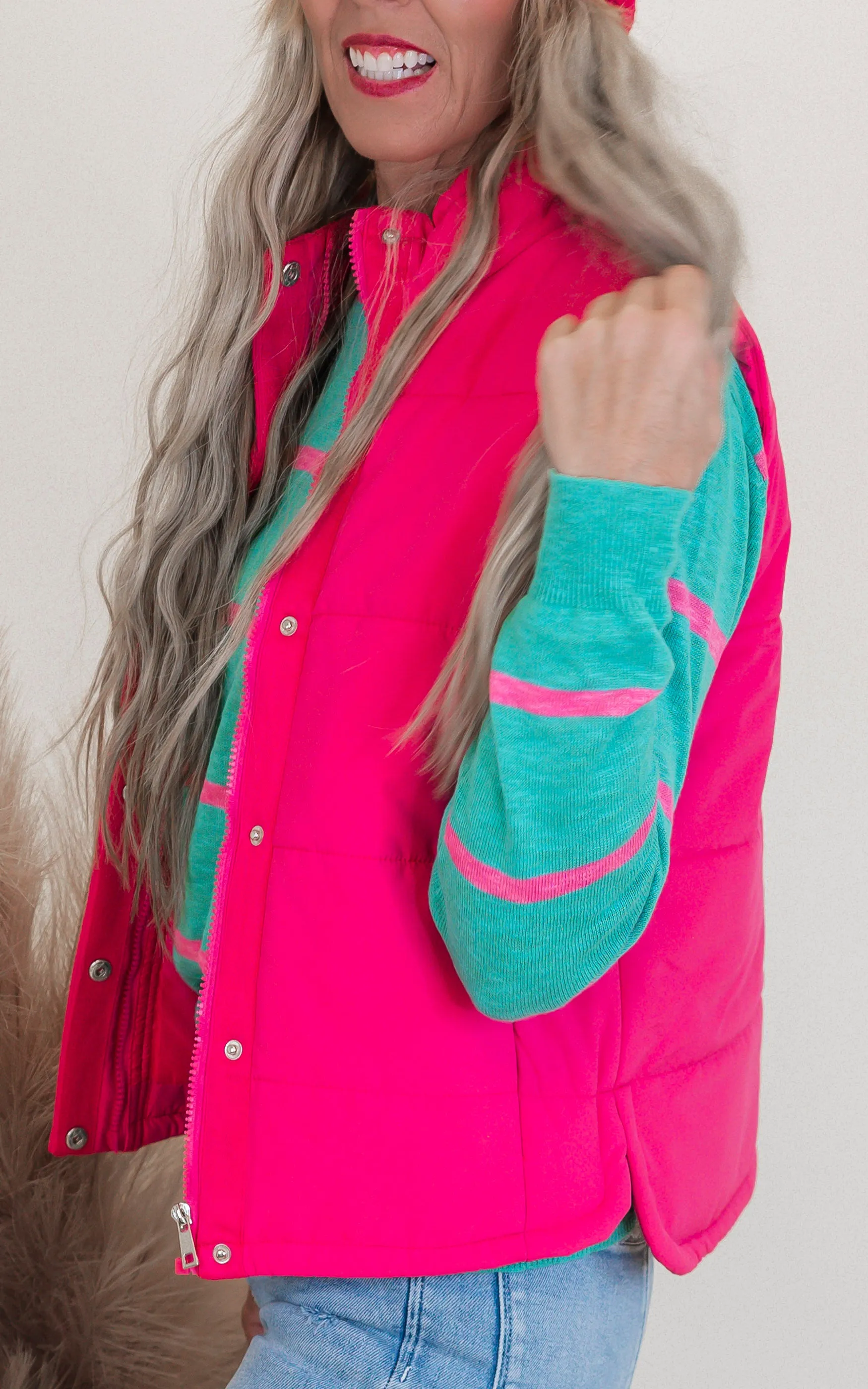 High Low Puffer Vest | Zenana - Final Sale**