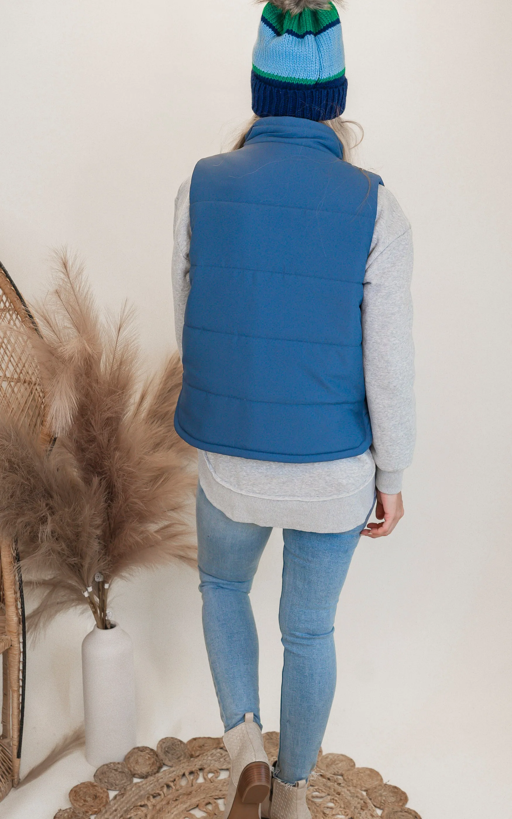 High Low Puffer Vest | Zenana - Final Sale**