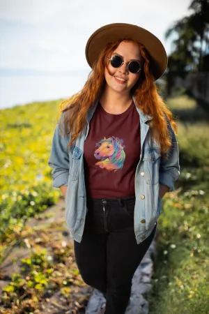 Horse Art Printed T-shirt for women