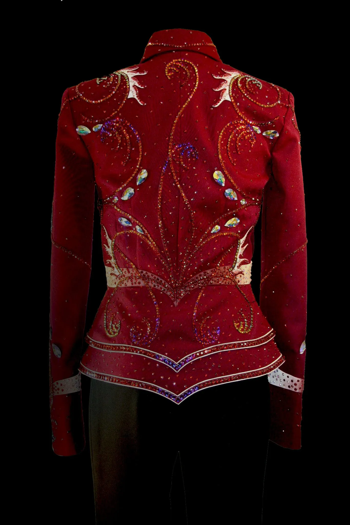 Ladies Burgundy 3 Piece Outfit 1559A-C