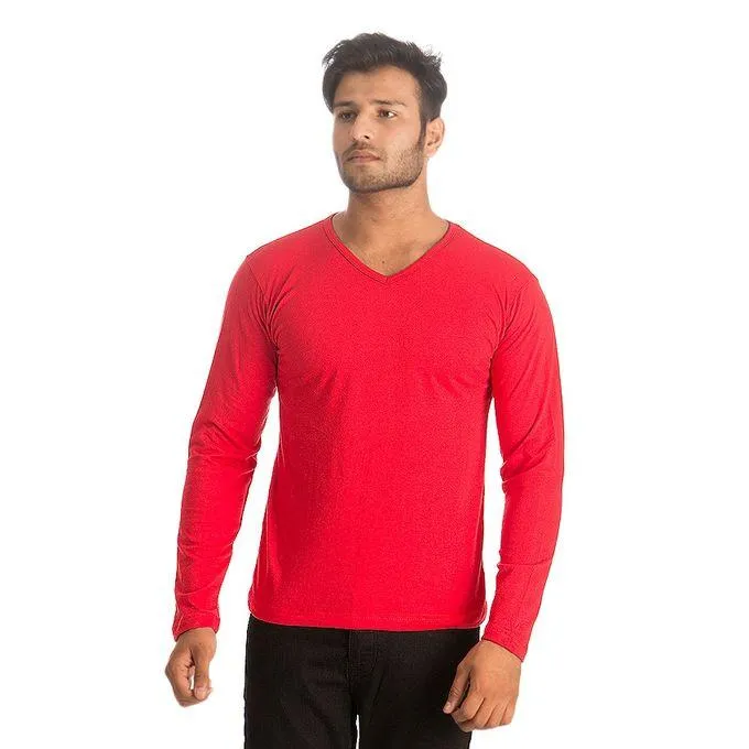 Mardaz Pack of 5 - Multicolor Cotton V-neck T-shirts for Men