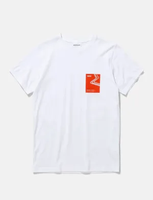 Norse Projects Niels Icographic 1 T-Shirt - White/Golden Orange