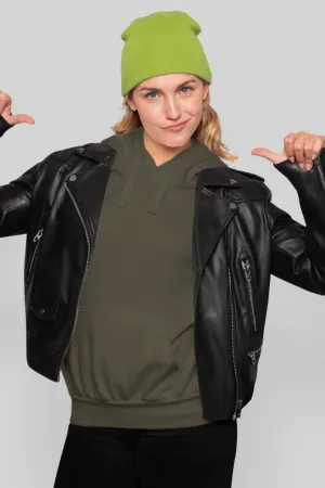 Olive Green Hoodie for women