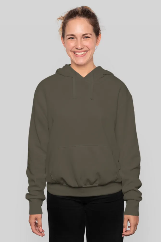 Olive Green Hoodie for women