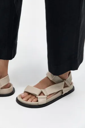 PADDED SPORTSU SANDAL - ECRU