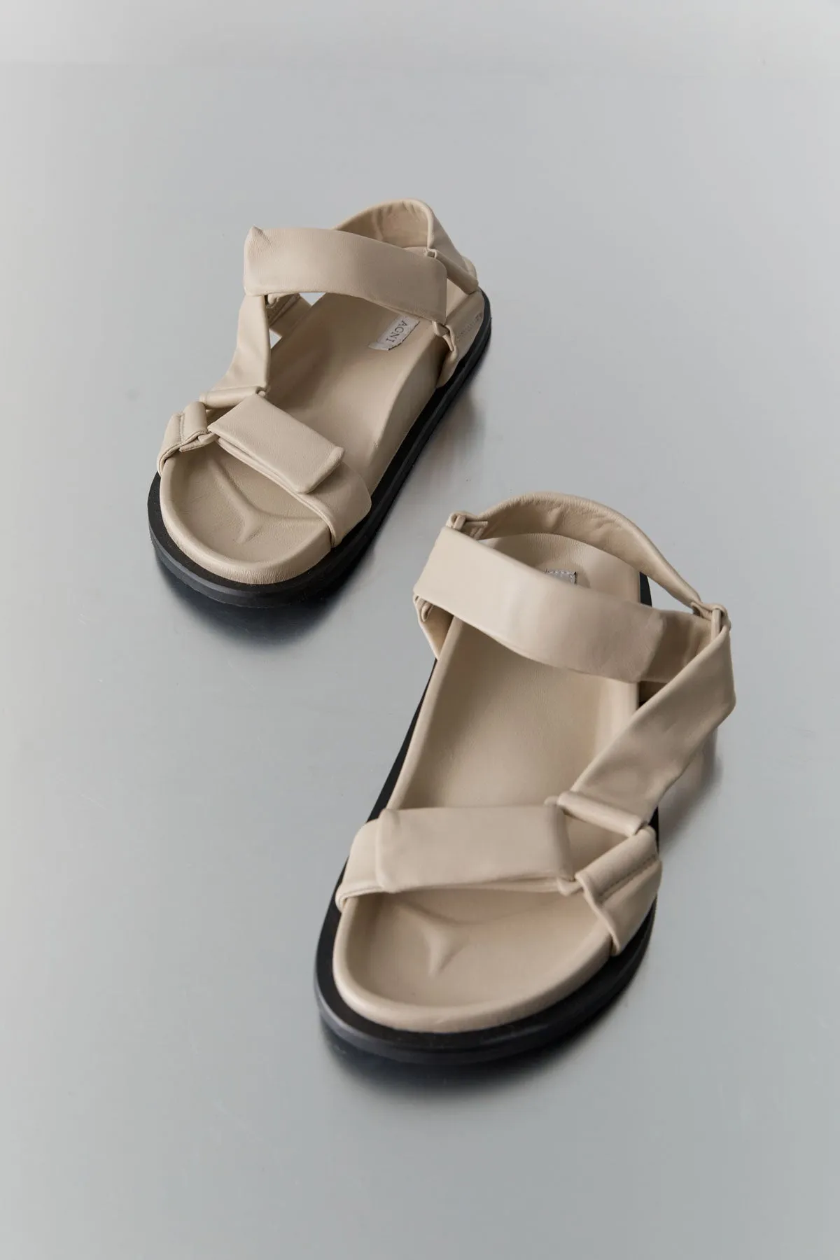 PADDED SPORTSU SANDAL - ECRU