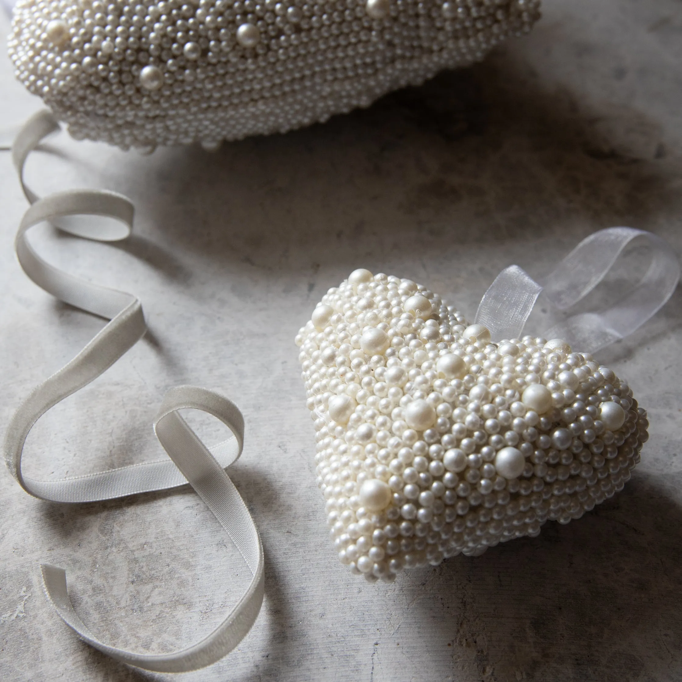 Pearl Padded Heart