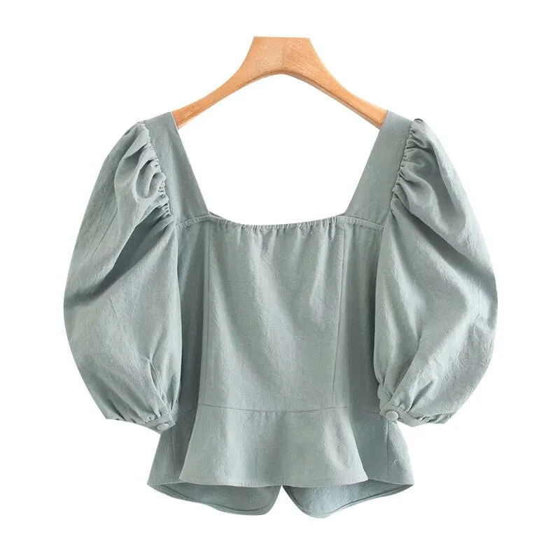PUFF SLEEVE TOP