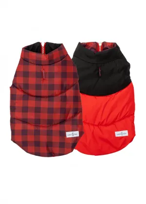 Reversible Puffer Vest - Holly Jolly