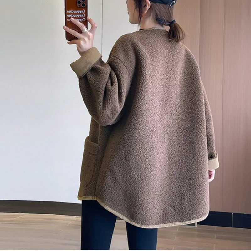 Seasonal SpecialsSolid Button Down Coats with Pockets