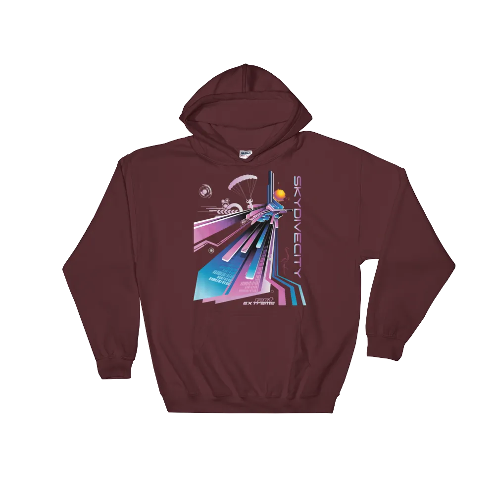 Skydiving Hoodie - Skydive City - Flamingo - Unisex Hooded Sweatshirt
