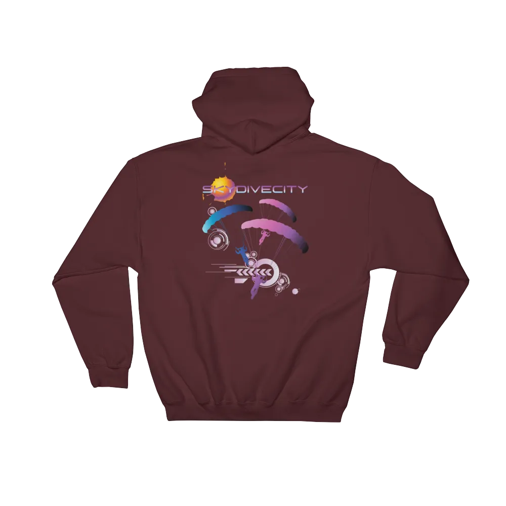 Skydiving Hoodie - Skydive City - Flamingo - Unisex Hooded Sweatshirt