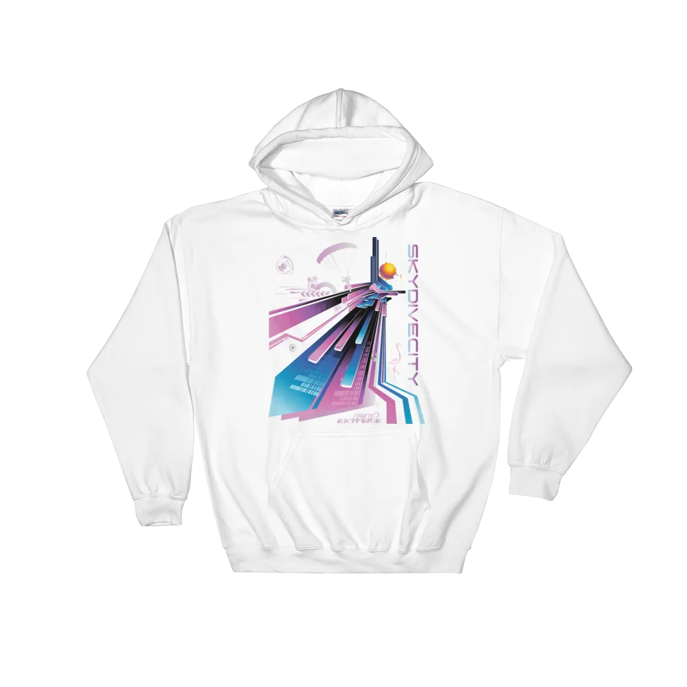 Skydiving Hoodie - Skydive City - Flamingo - Unisex Hooded Sweatshirt
