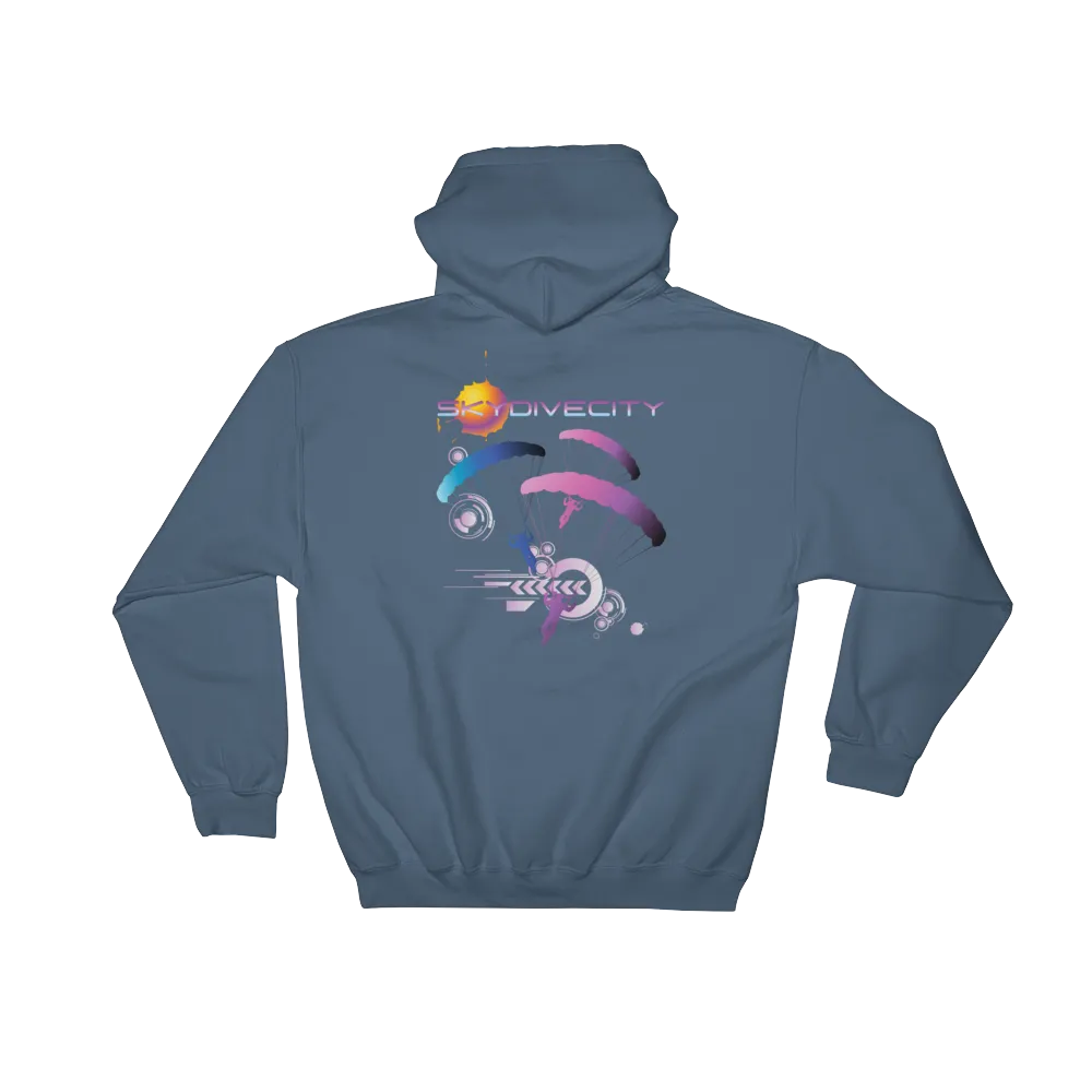 Skydiving Hoodie - Skydive City - Flamingo - Unisex Hooded Sweatshirt