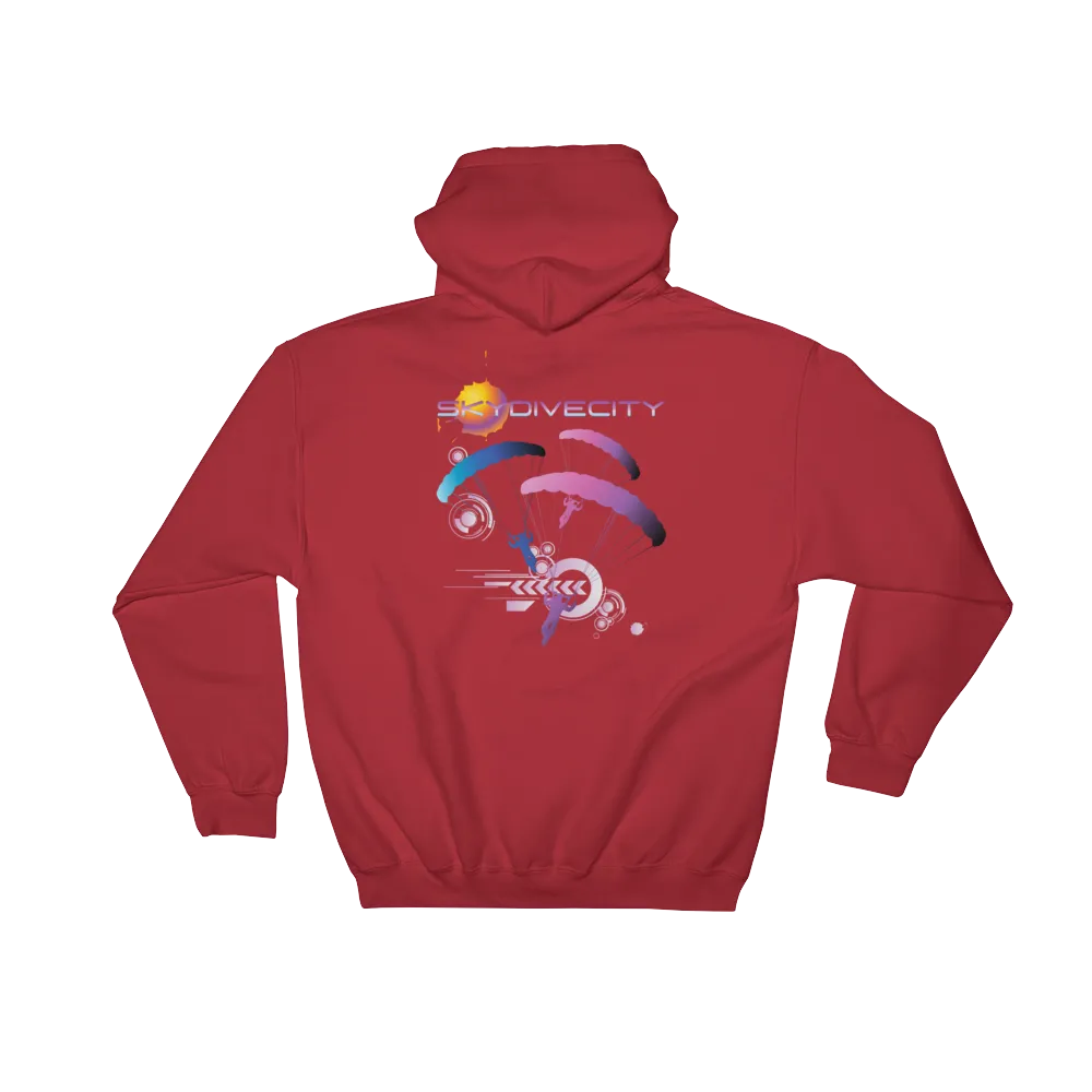 Skydiving Hoodie - Skydive City - Flamingo - Unisex Hooded Sweatshirt