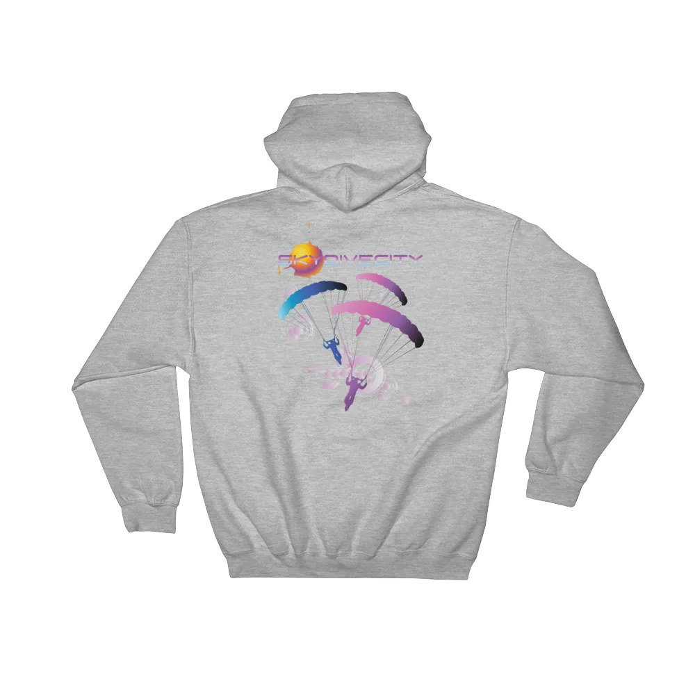 Skydiving Hoodie - Skydive City - Flamingo - Unisex Hooded Sweatshirt