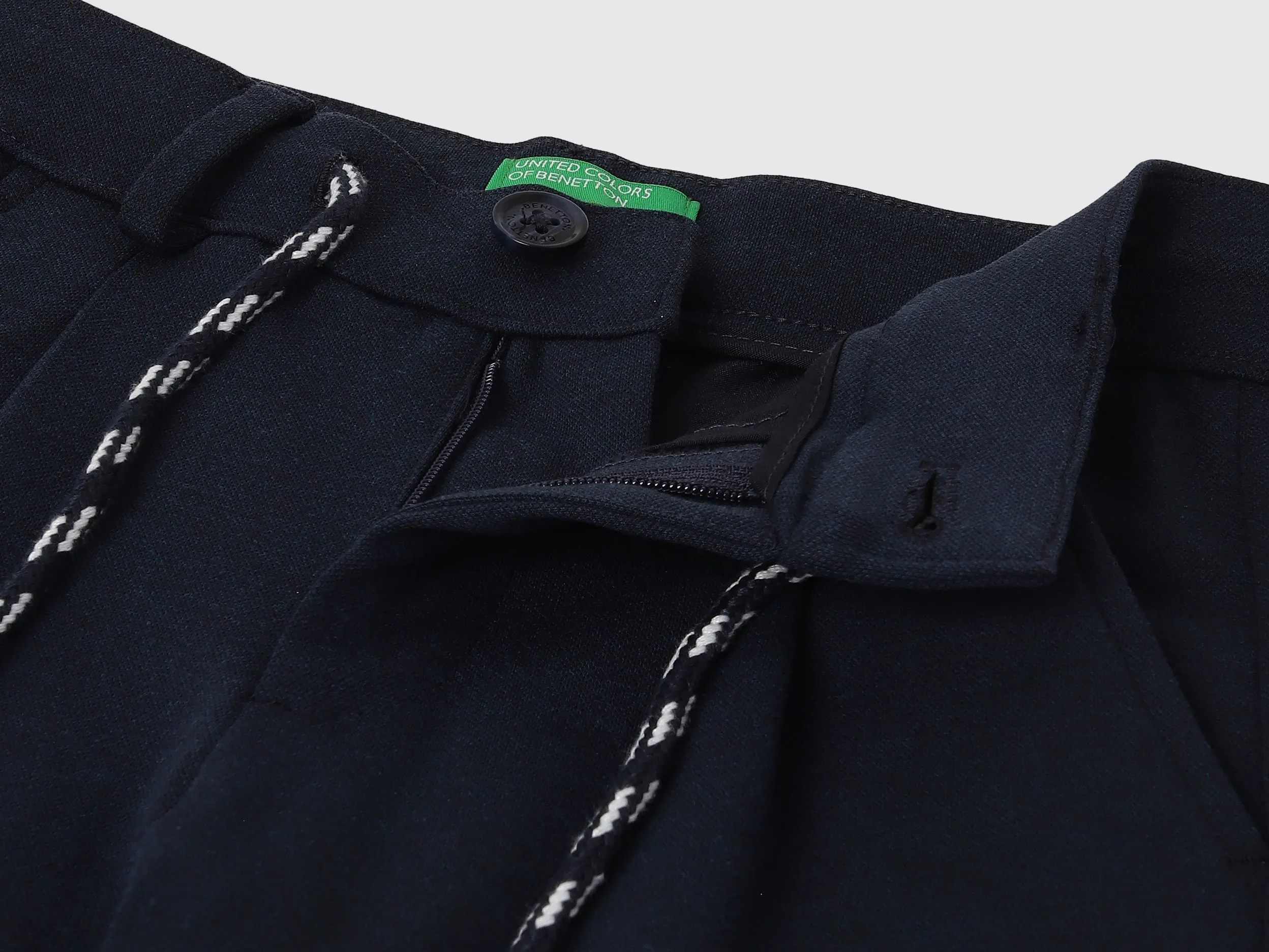 Textured Regular Fit Trousers