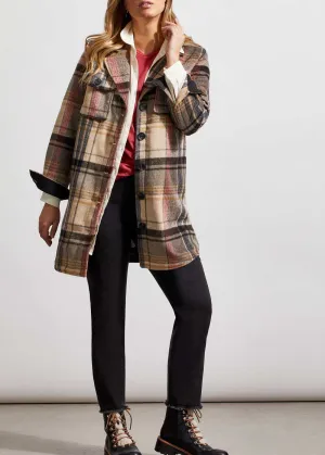 Tribal Long Plaid Shacket