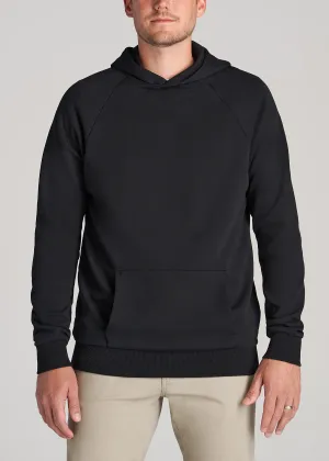 Wearever French Terry Raglan Men's Tall Hoodie in Black
