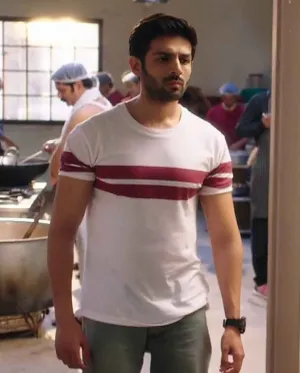 White Double Stripe T-Shirt