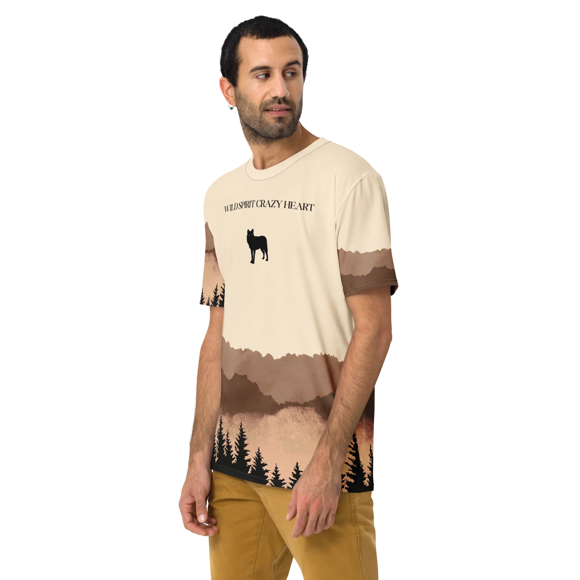 Wild Spirit Crazy Heart Homines T-shirt