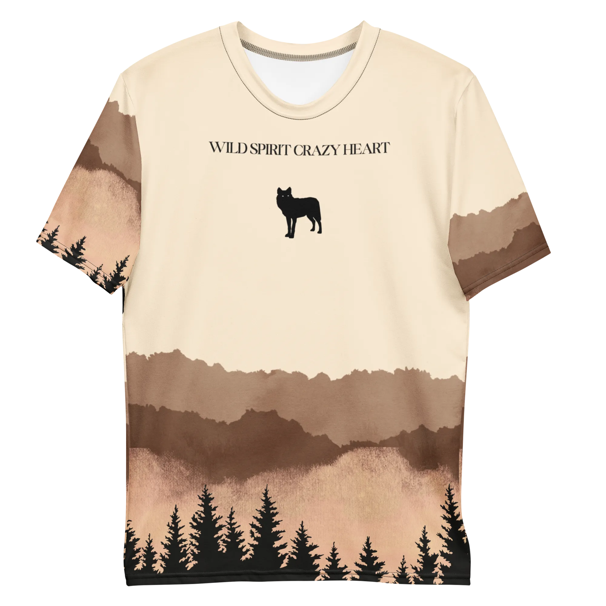 Wild Spirit Crazy Heart Homines T-shirt